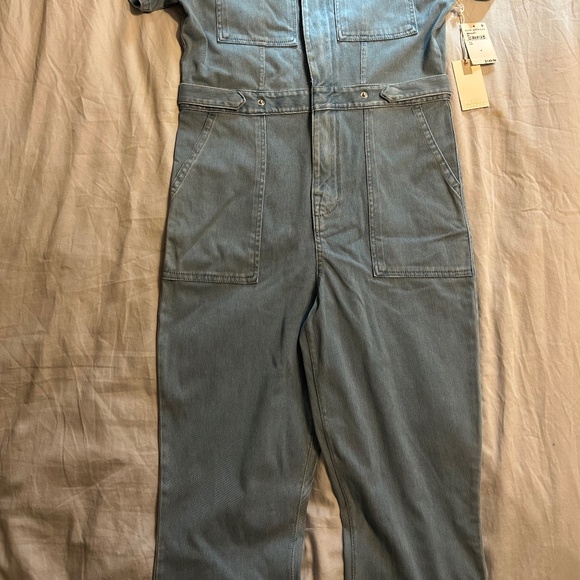 Good American Fit For Success Denim Jumpsuit *NWT* - Picture 2 of 13